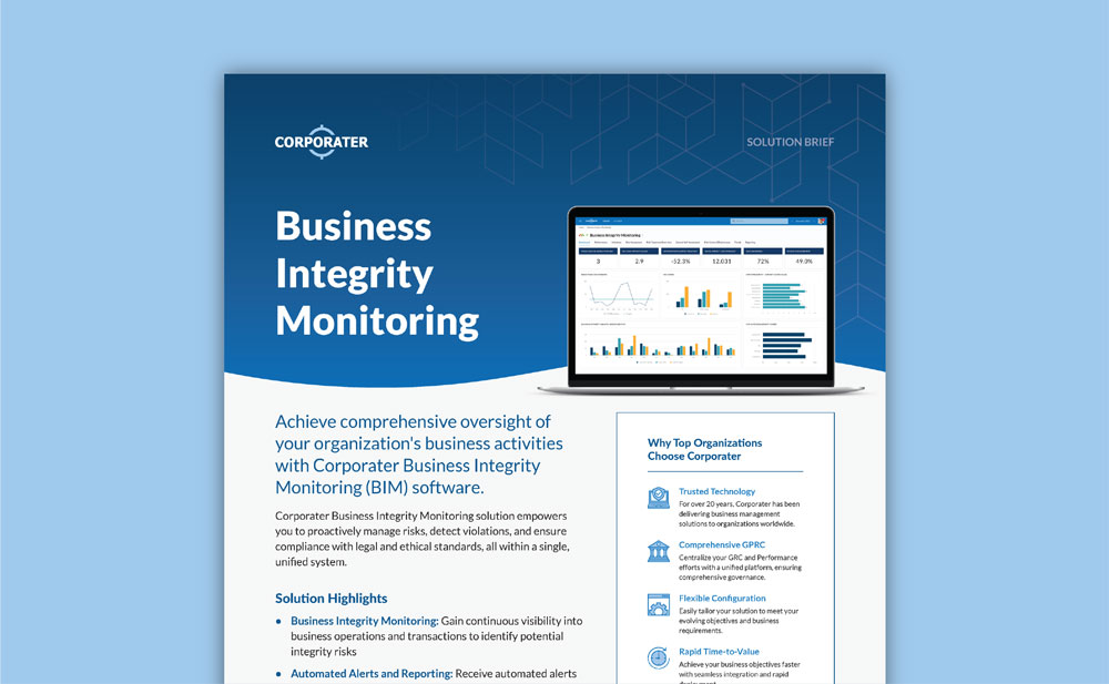 Corporater_Business-Integrity-Monitoring_SolutionBrief