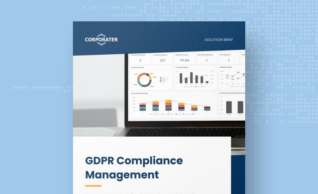 GDPR Compliance Software | Compliance Management Solutions | Corporater