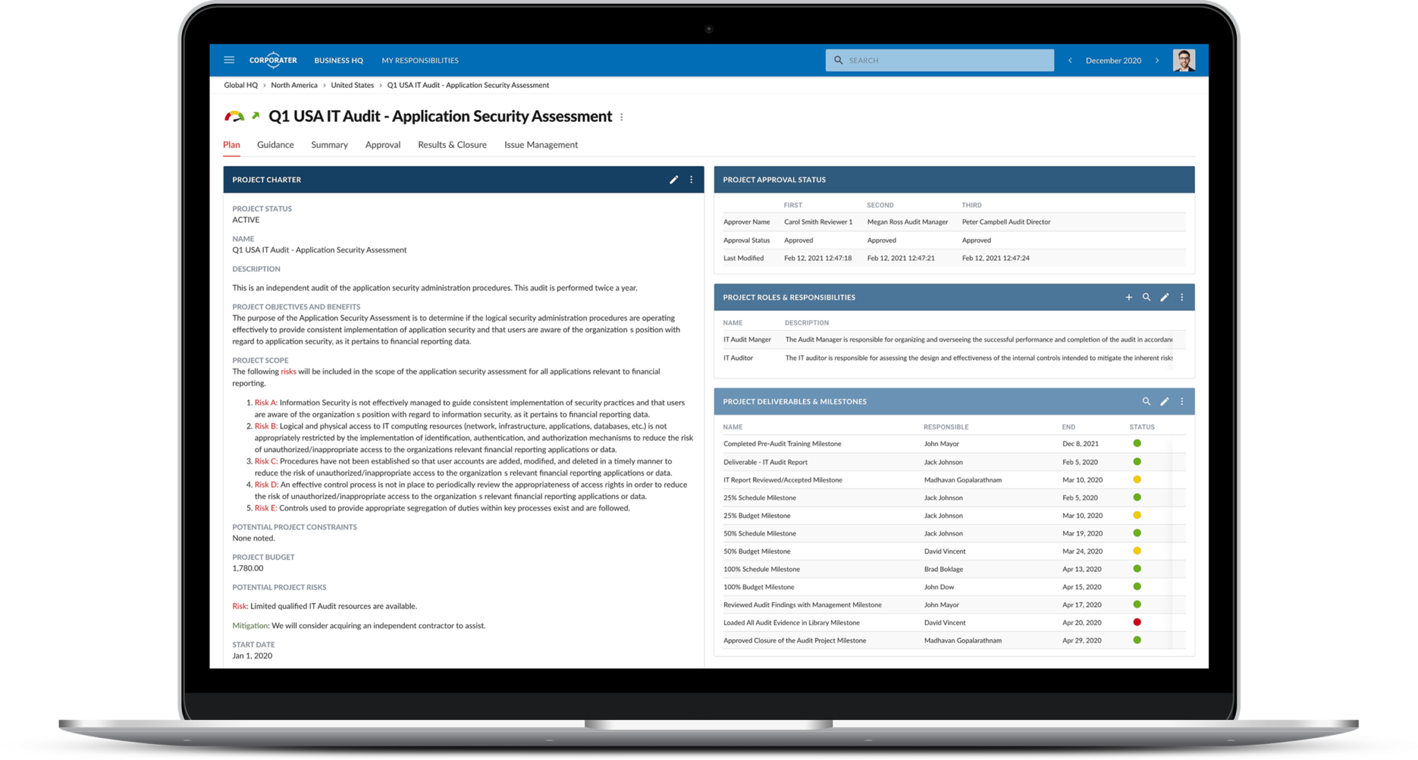 Internal Audit Management software