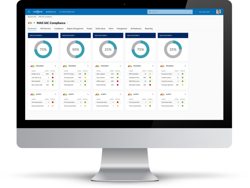 MAS IAC Software Solution | Compliance Management Solutions | Corporater