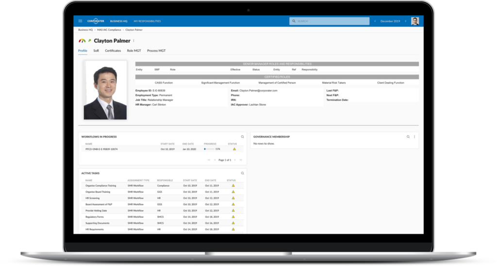 Mas Software Desktop MAS IAC Software Solution | Compliance Management Solutions | Corporater