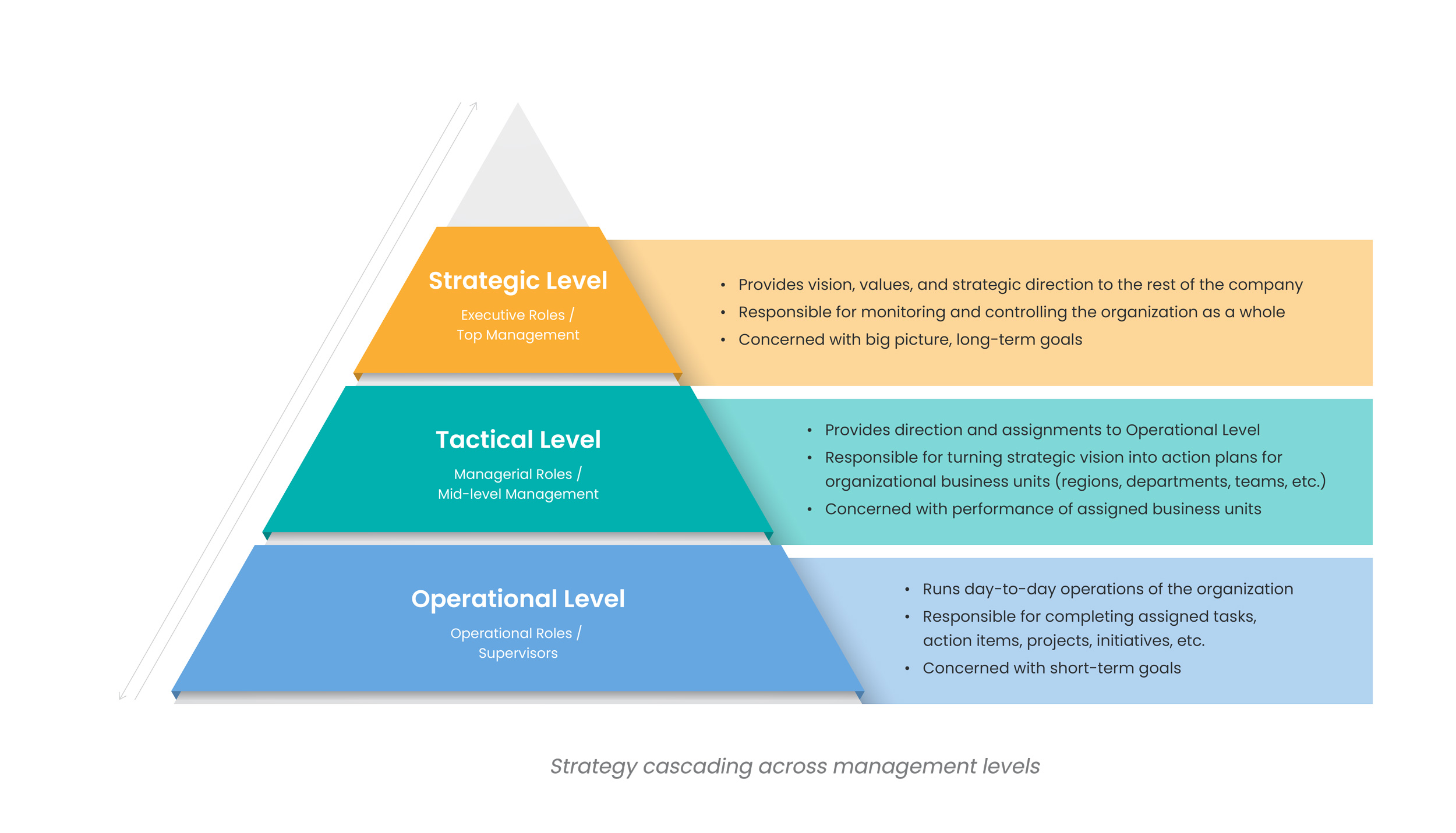 Strategy cascading across management levels