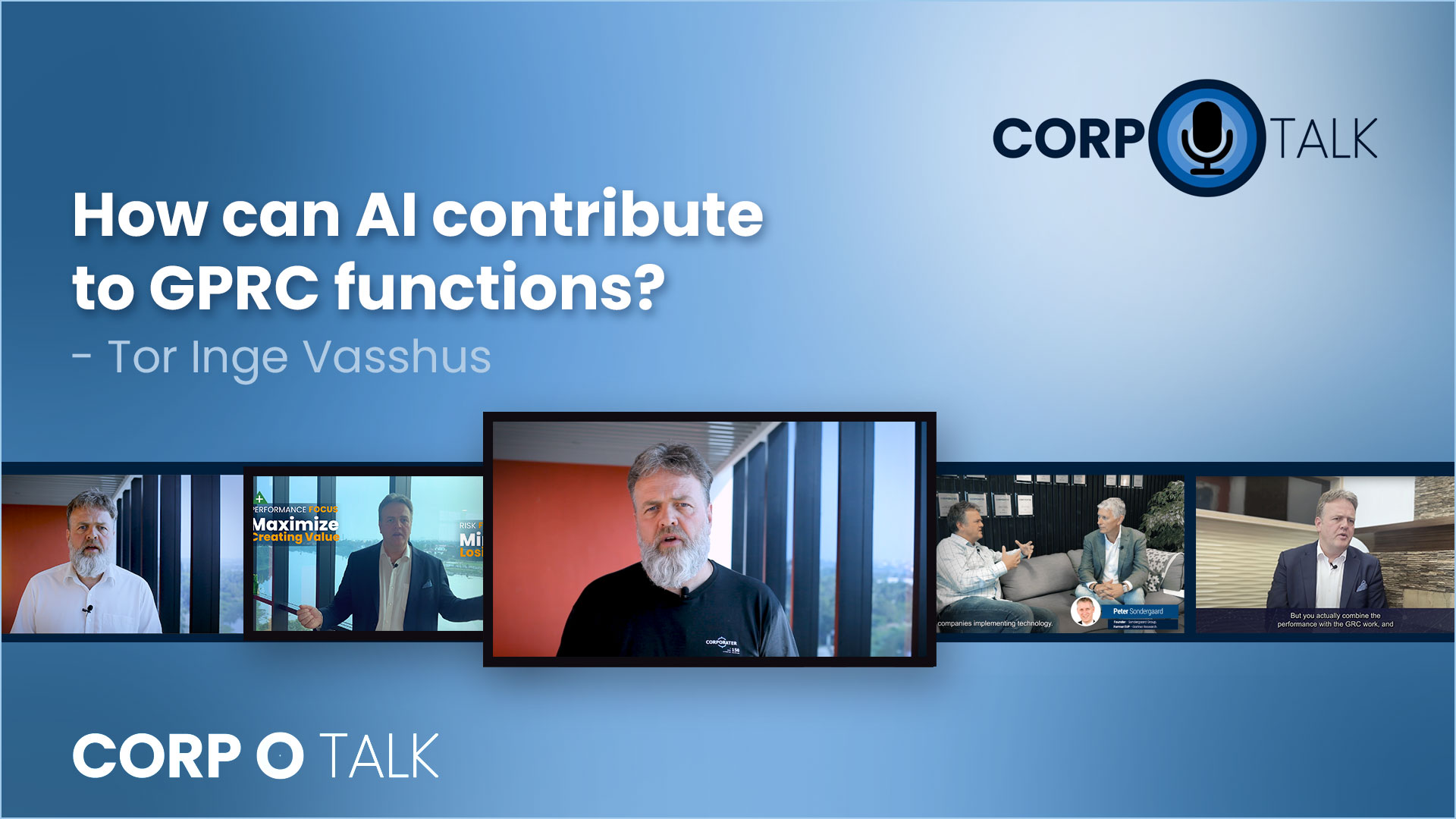 Corp-O-Talk, Episode 9 - How can AI contribute to GPRC functions