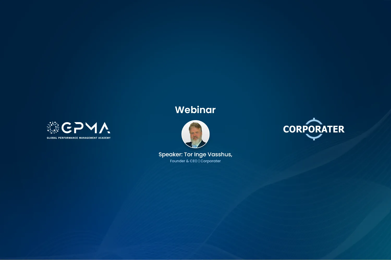 Corporater_GPMA_webinar_Tor_Inge_Banner