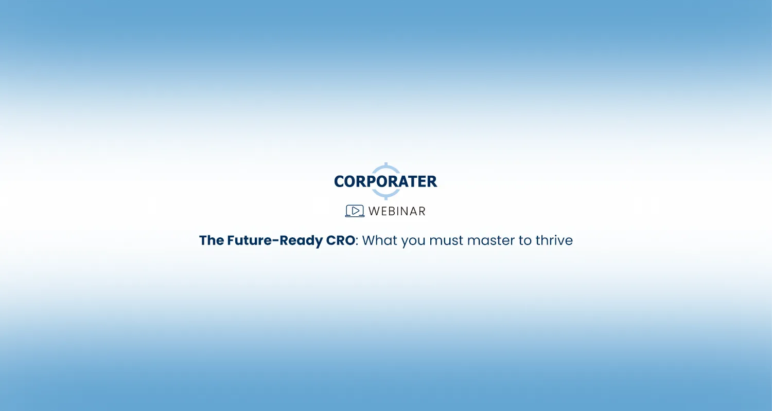 Corporater webinar the future ready CRO