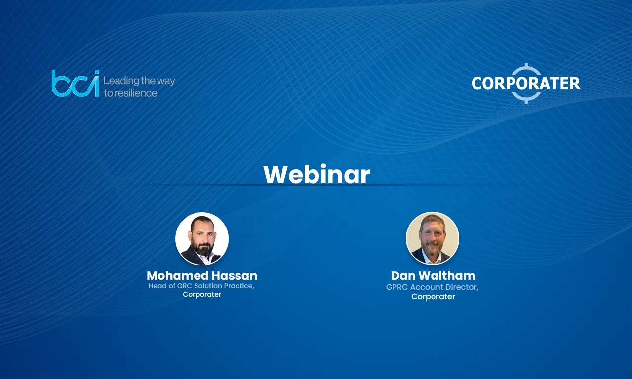 Corporater BCI Webinar Resilient Governance