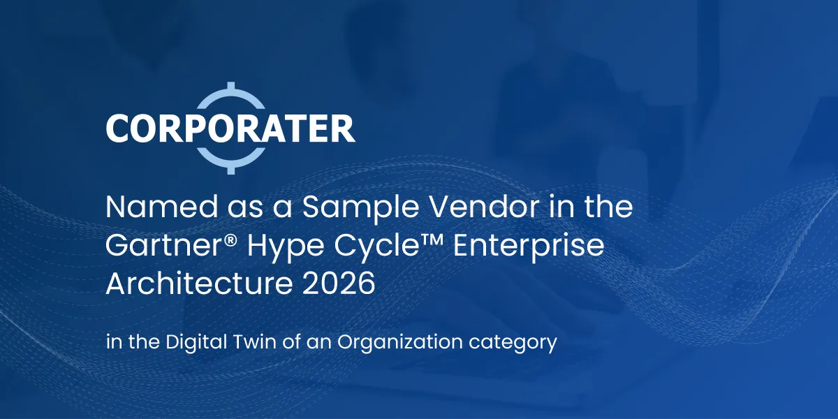 Corporater genoemd als voorbeeldleverancier in de Gartner Hype Cycle
